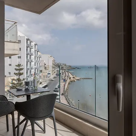 Lovely 1bed Seafront Spb - Flat 4 By Homely St. Paul's Bay